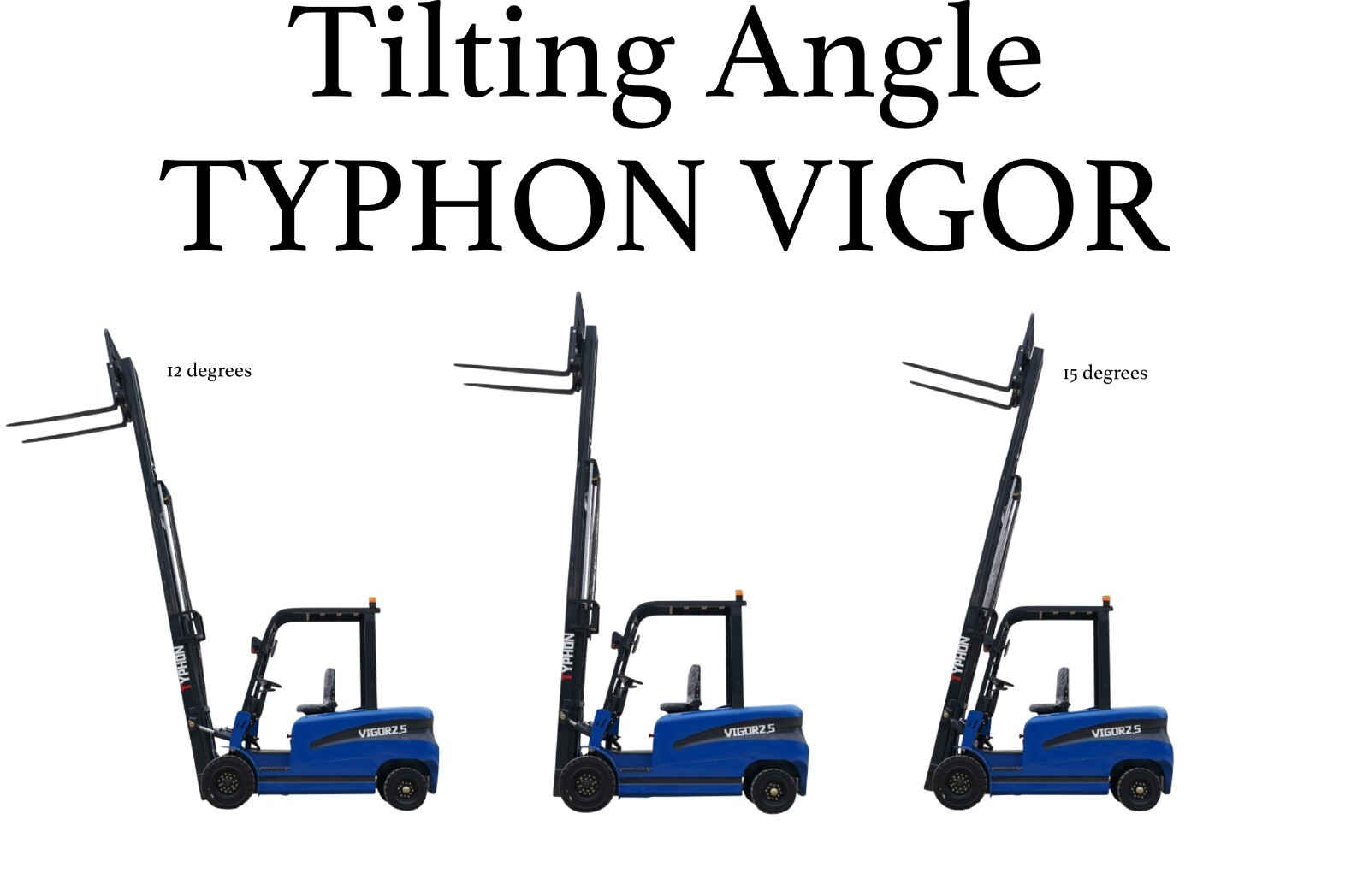 New 1.5 Ton Rated Capacity TYPHON Electric Forklift Lifter w Side Shift, 3 Stage
