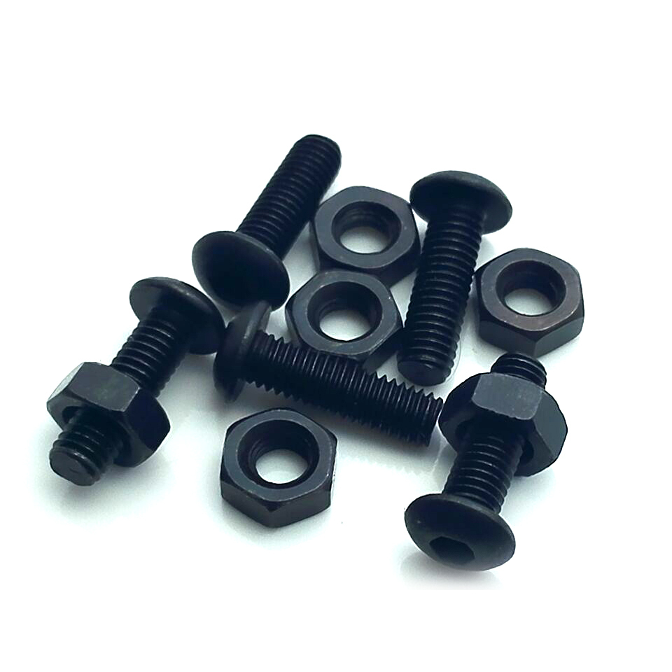 US Stock 50pc M3 x 10mm Alloy Steel Hexagon Socket Button Head Screw ISO7380 Nut