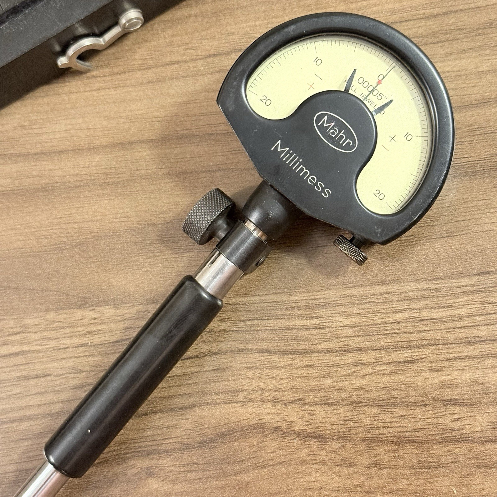MAHR Millimess Dial Indicator ID Bore Gage .7”-1.3” .00005” Comparator Germany