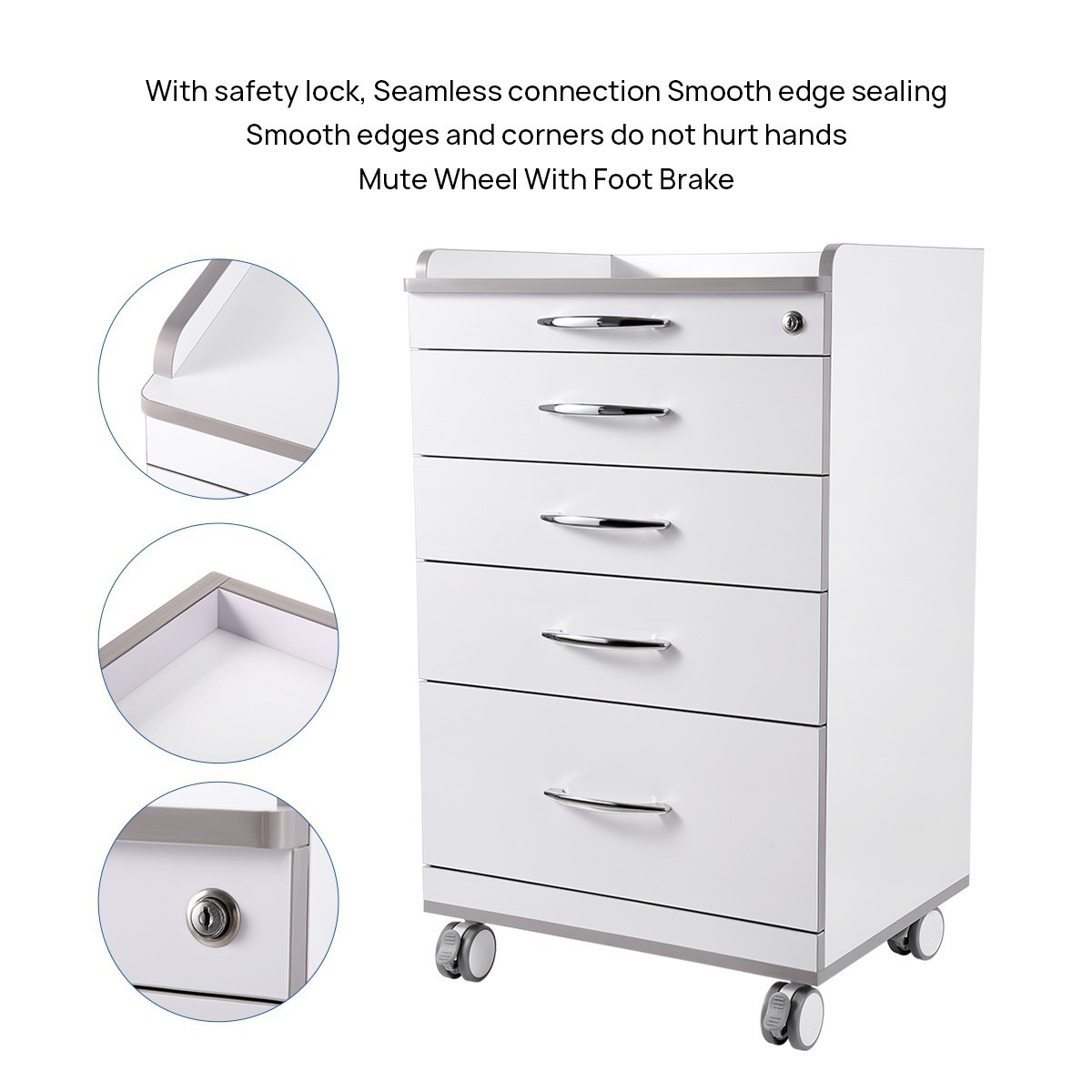 Dental Cart Cabinet Trolley /LED Electric Micro Motor Brushless /1:5 Handpiece