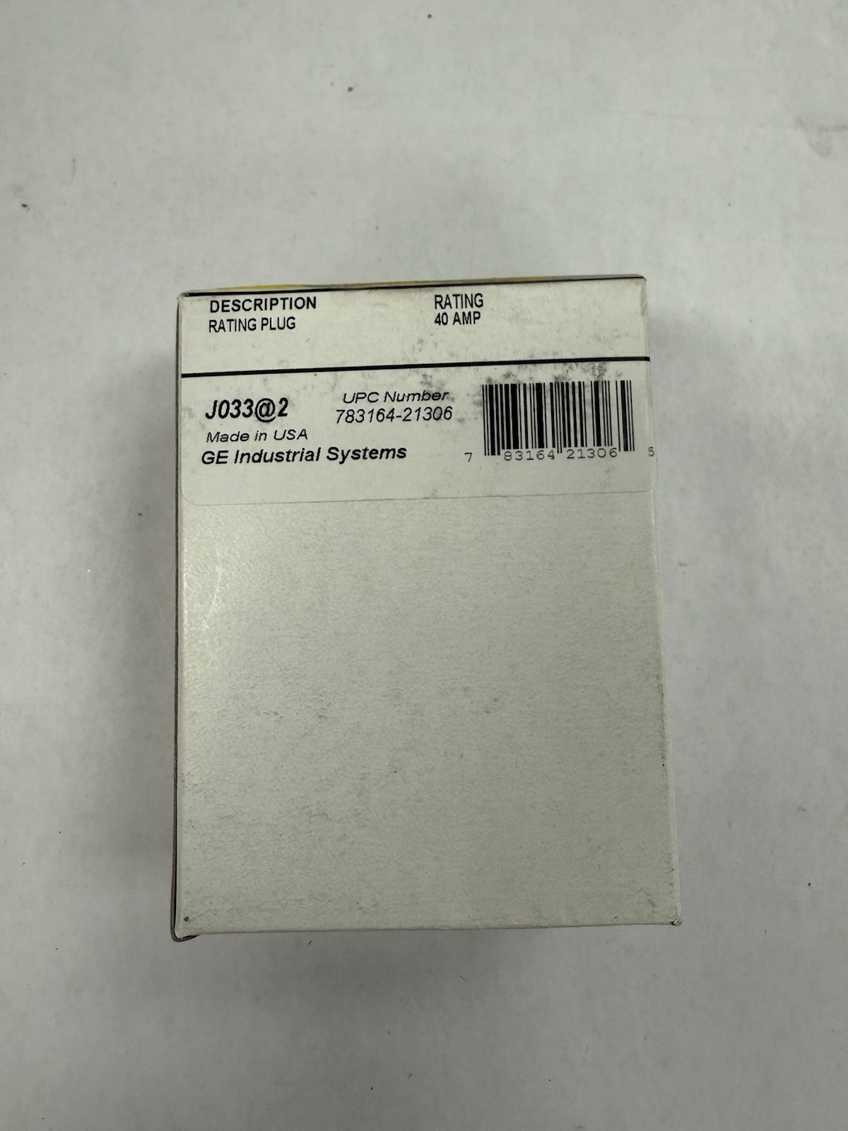 GE SPECRA CIRCUIT BREAKER TRIP MODULE, SRPE60A40, 40A FOR 60A FRAME