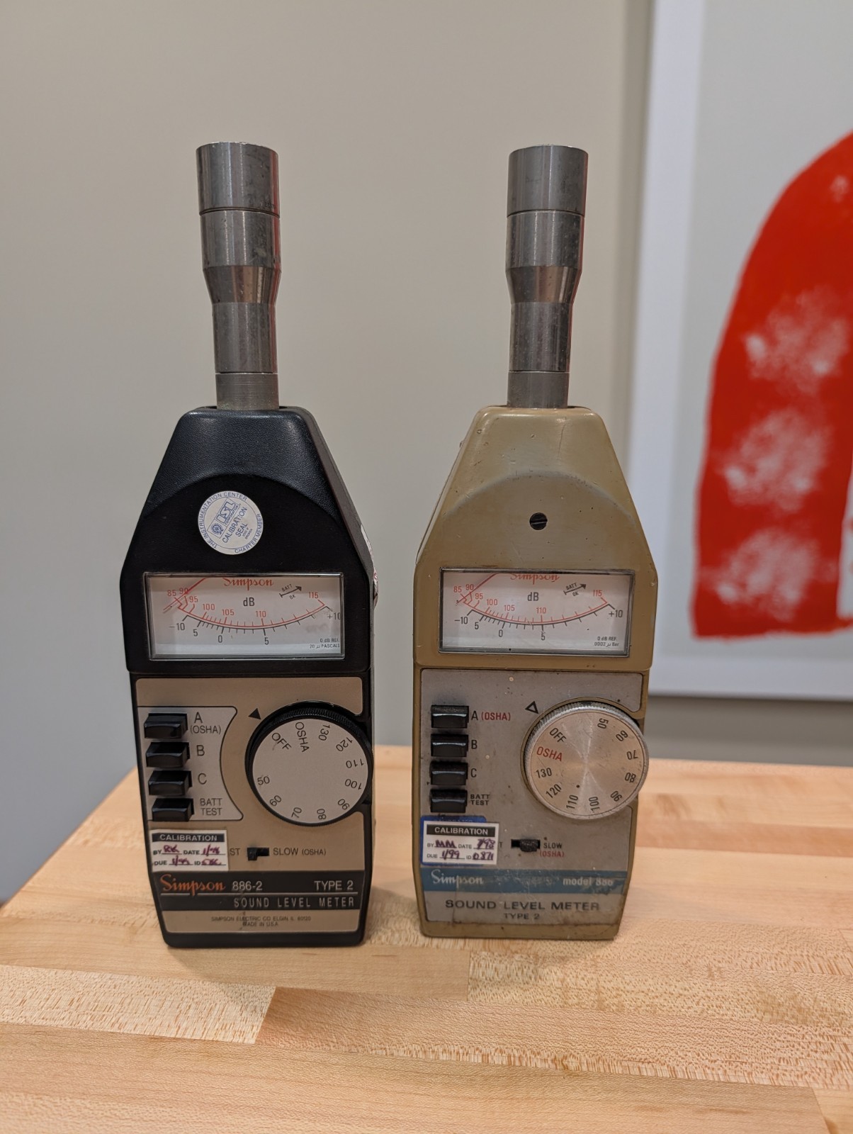 Simpson 886-2 Type 2 Multi Weight Sound Level Meter (qty 2 sold together)