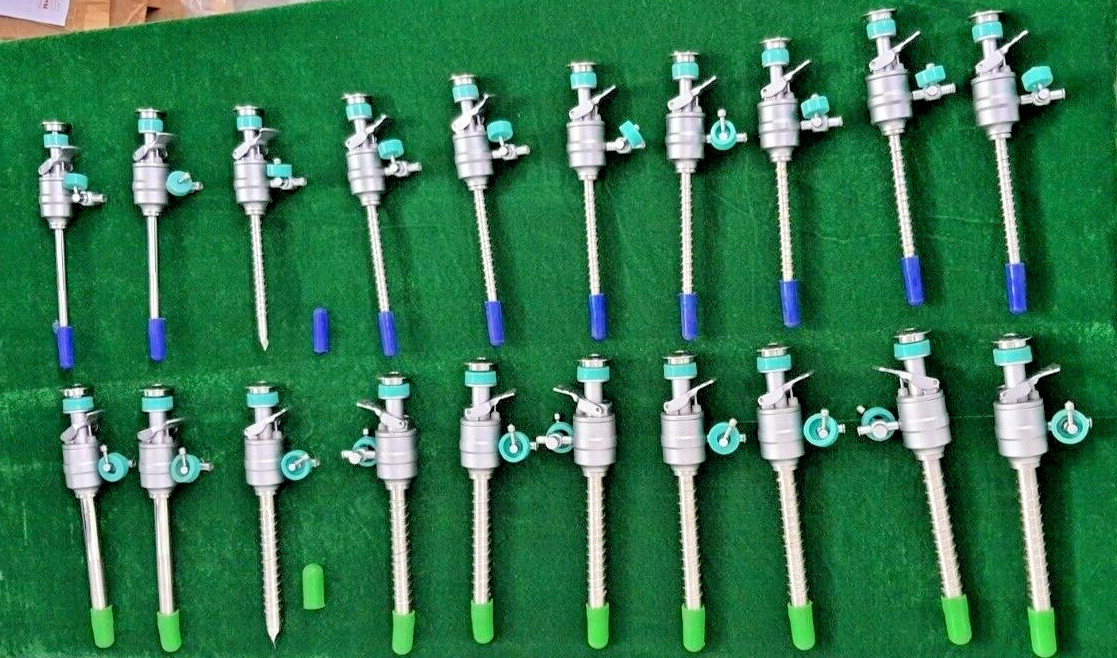 20pc Laparoscopic Spiral Trocar Cannula 5mm/10mm Endoscopy Surgical Instruments