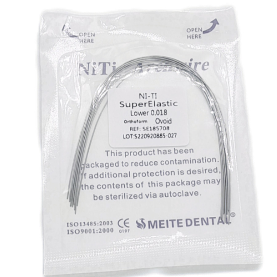 10 Bolsas Arcos de Ortodoncia Dental Redondos Niti Arco de Alambre Su