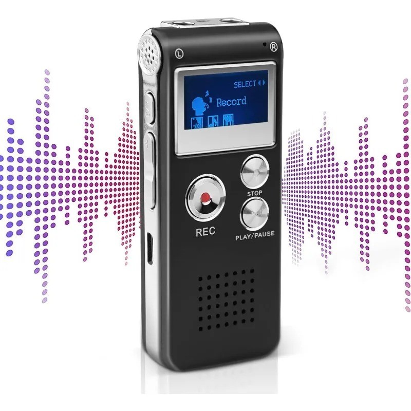 Lecture Digital Voice Recorder Dictaphone Audio MP3 Sound Mini Recorder Mic
