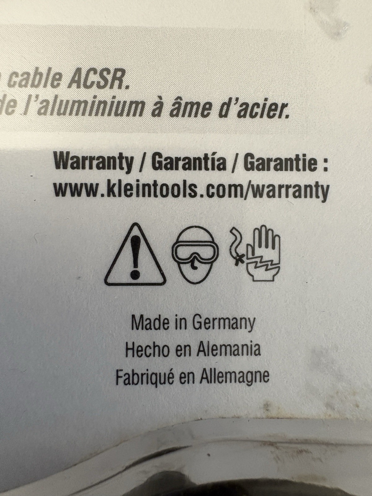 Klein Tools Ratcheting Cable Cutter 63060 Made In Germany Brand New