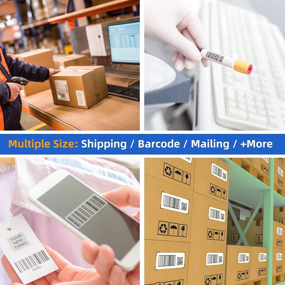 2″x1″ Direct Thermal Labels Barcode Adhesive Shipping Sticker for Rollo & Zebra