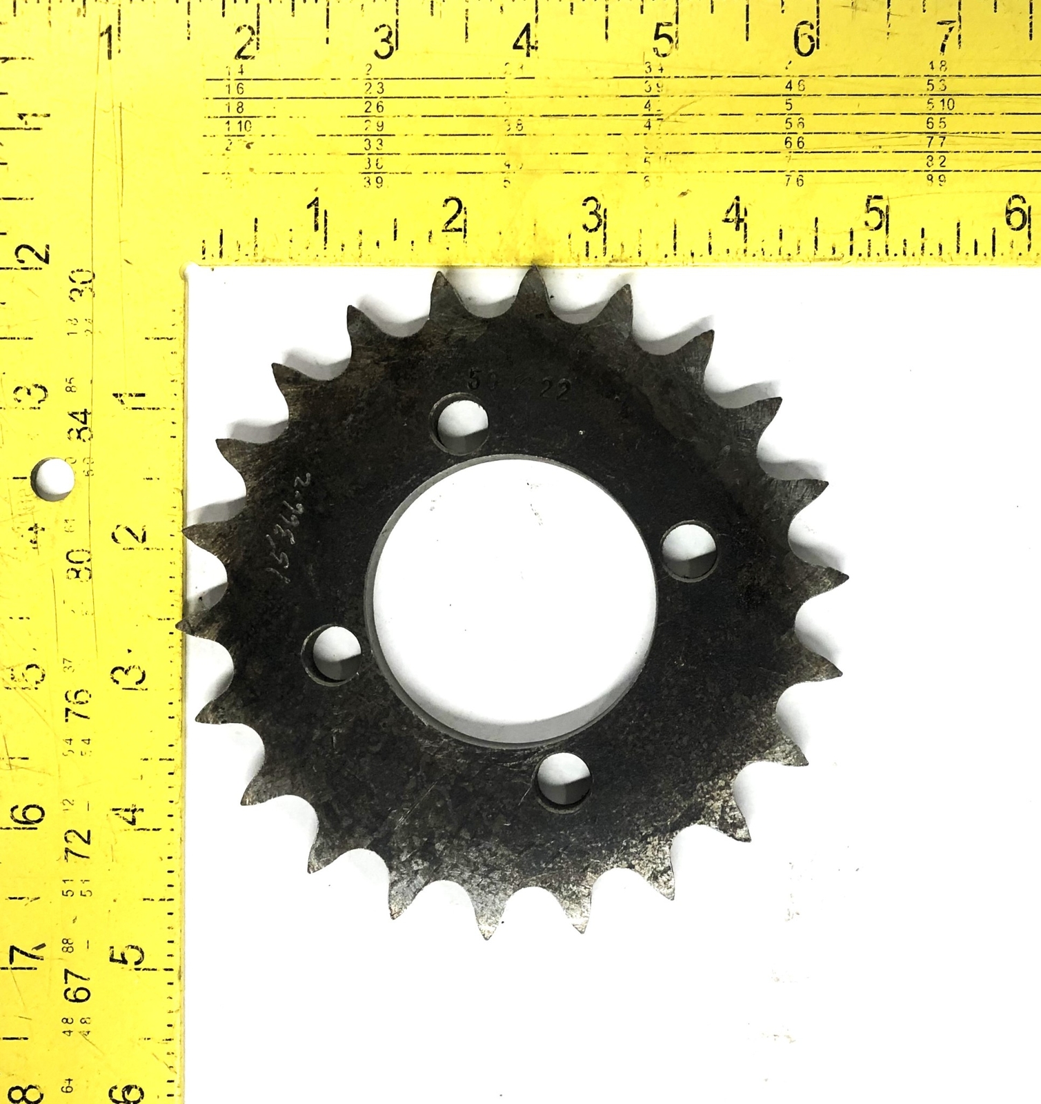 Unbranded 2.05 Inch Bore 22 Tooth Roller Chain Sprocket 50L22 NOS