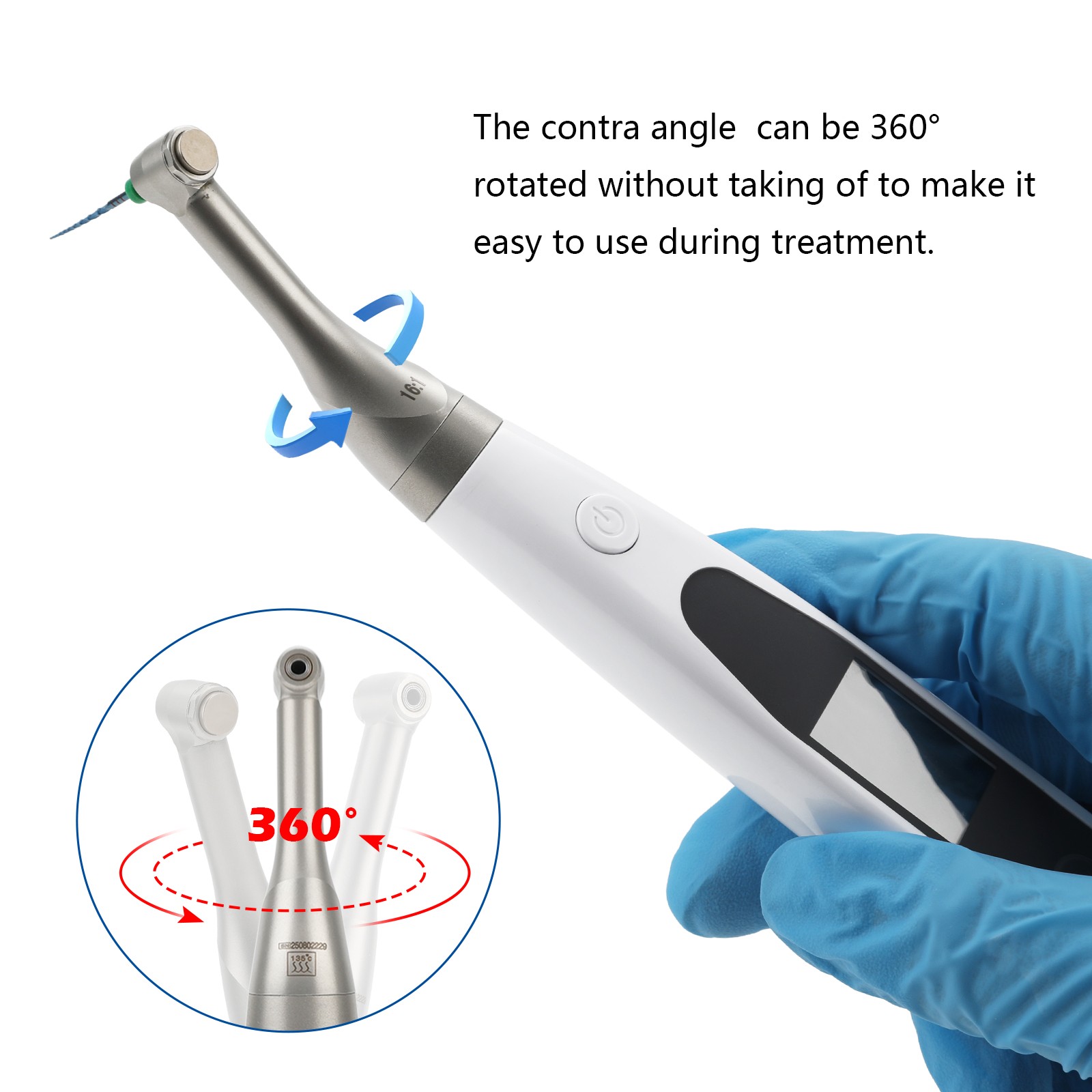 2 in 1 Wireless Dental Endo Motor with Apex Locator Root Canal Treatment SANDENT