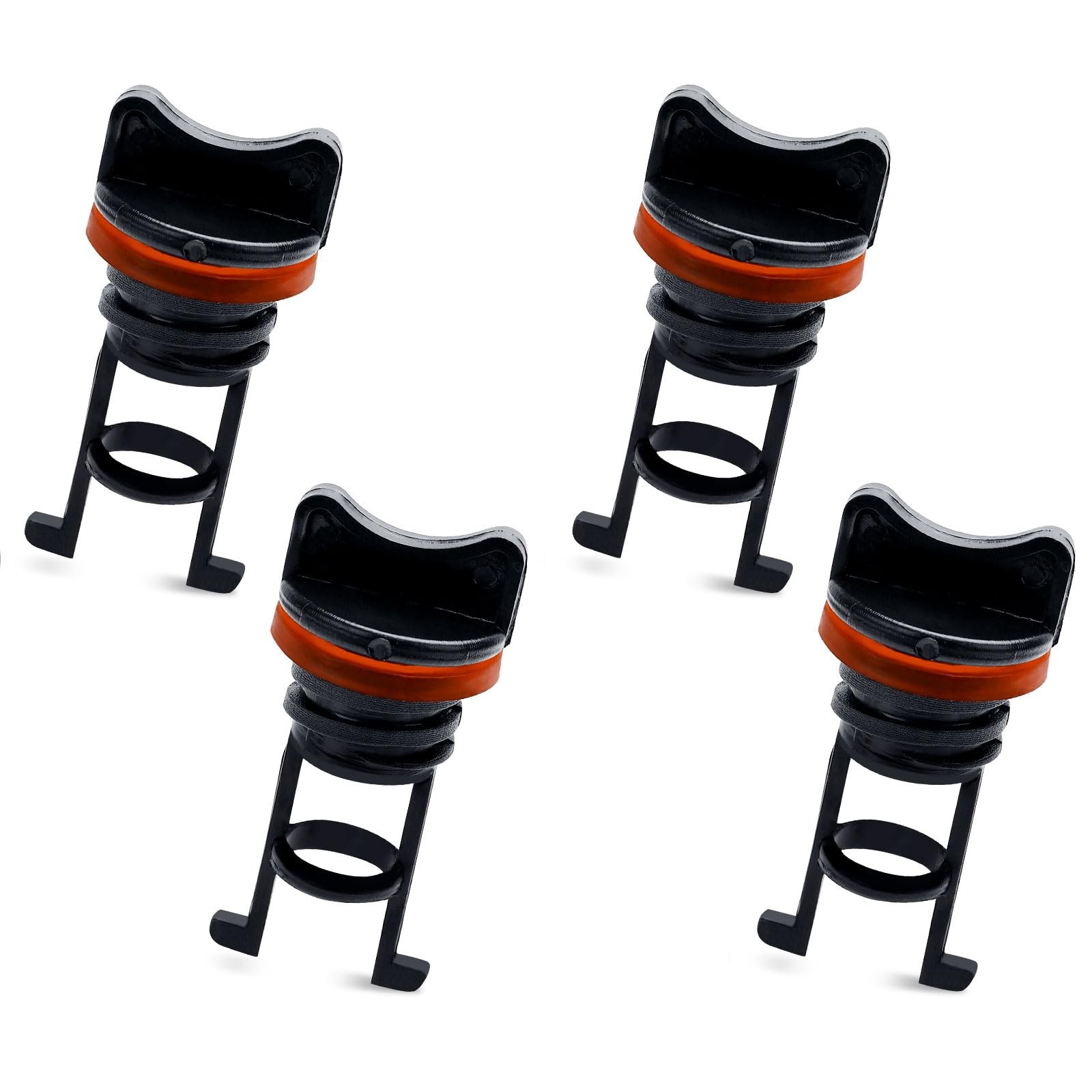 PEUTIER Boat Drain Plugs, 1.9cm/3/4in Diameter Nylon Thread Medium, Orange