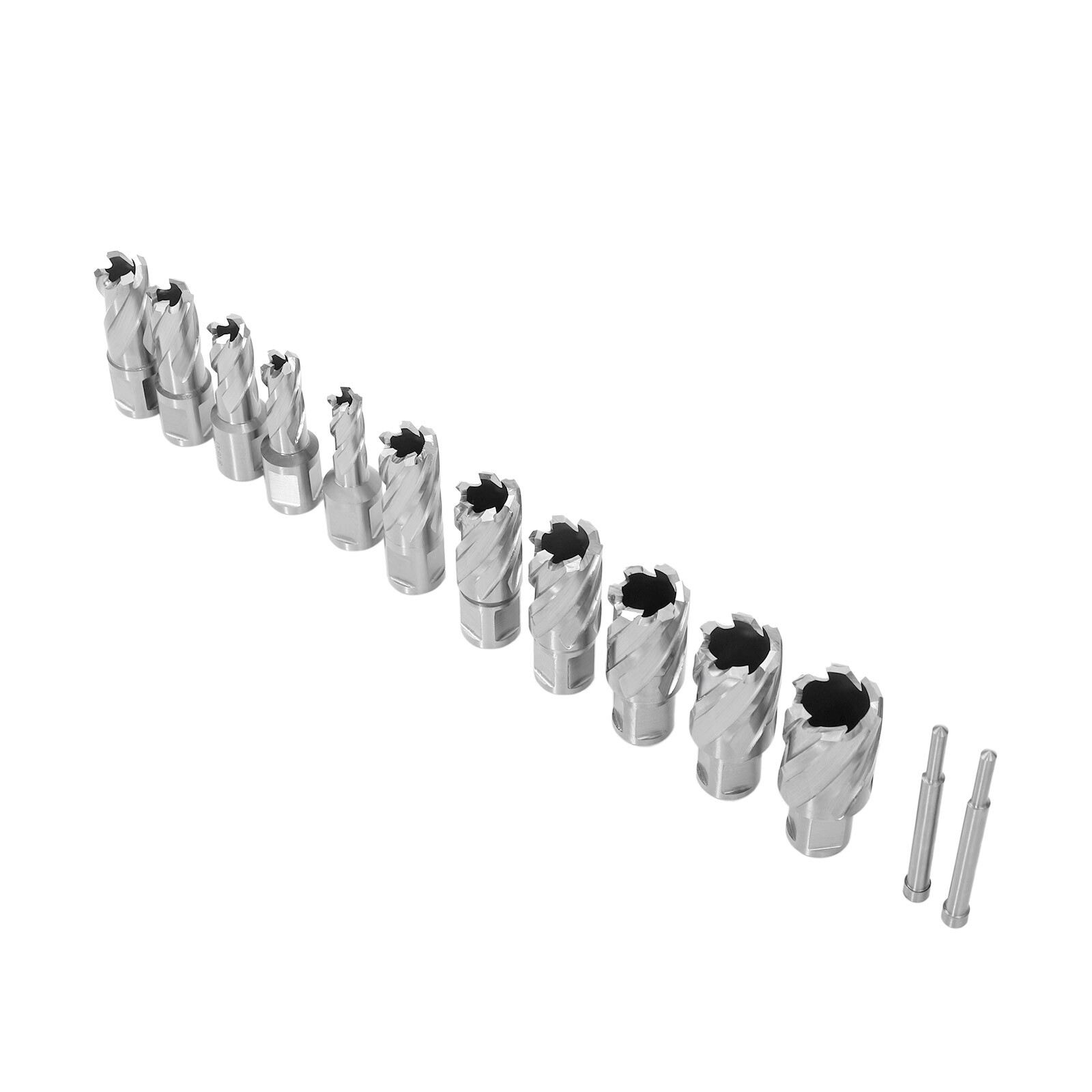 13Pcs/Set Annular Cutter 7/16 to 1-1/16» Cutting Diameter Straight Shank cutter