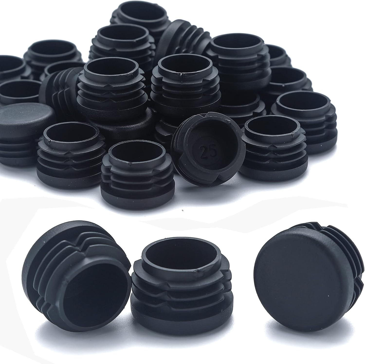 Plastic Plugs Furnigear Tubing End Caps Chair End Caps 1″ outside Bottom round T