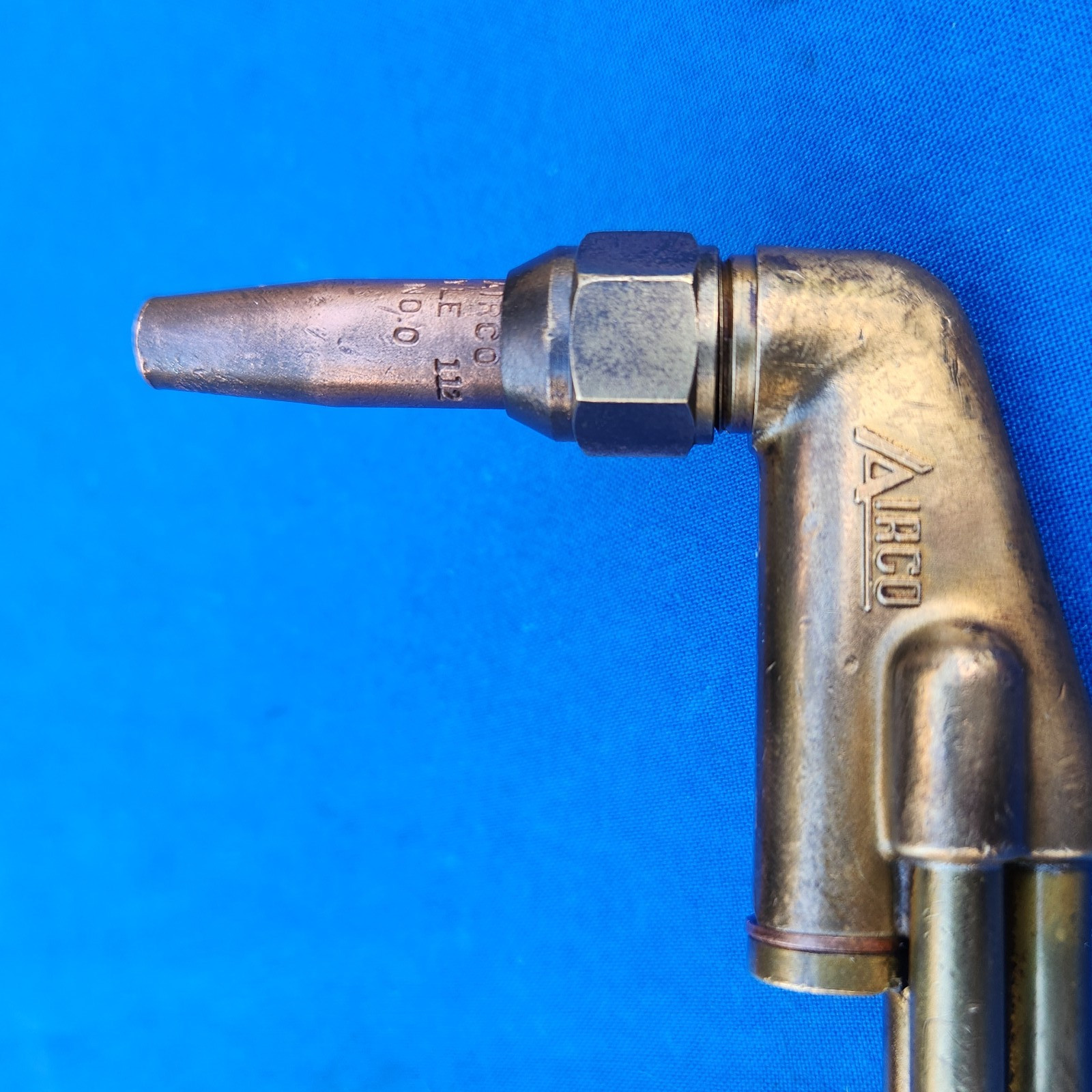 Vintage Airco Style 400 Welding Torch ‘corn cob’ handle w/1490 Style 112-0 Tip