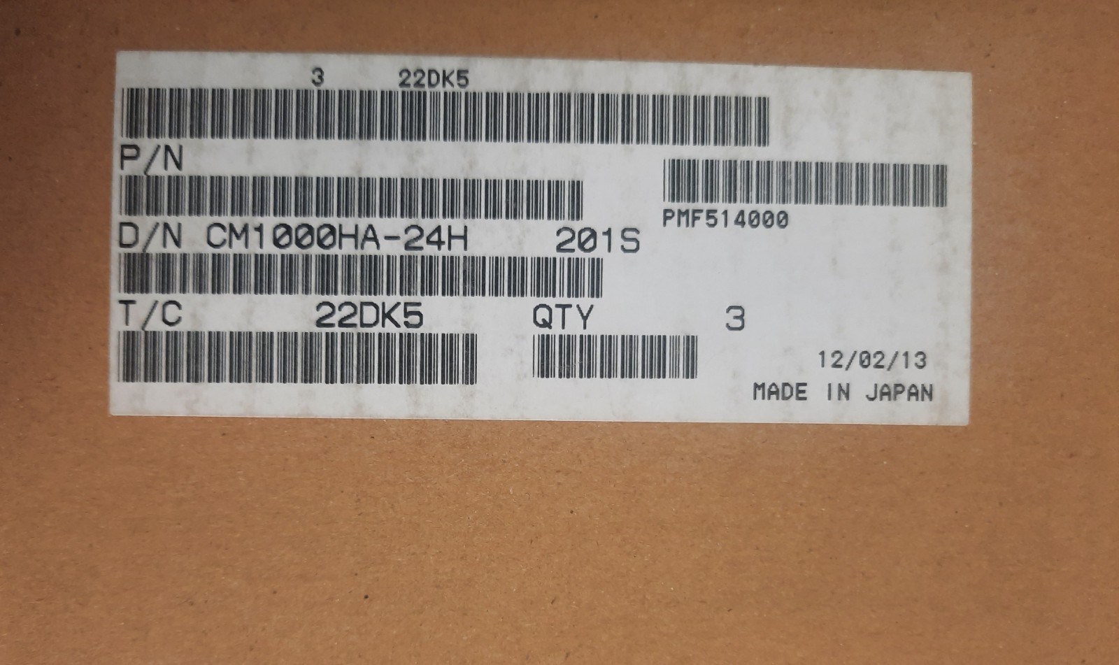 1PCS CM1000HA-24H IGBT SINGLE 1200V 1000A 5800W POWEREX JAPAN ,NEW JENUINE PART