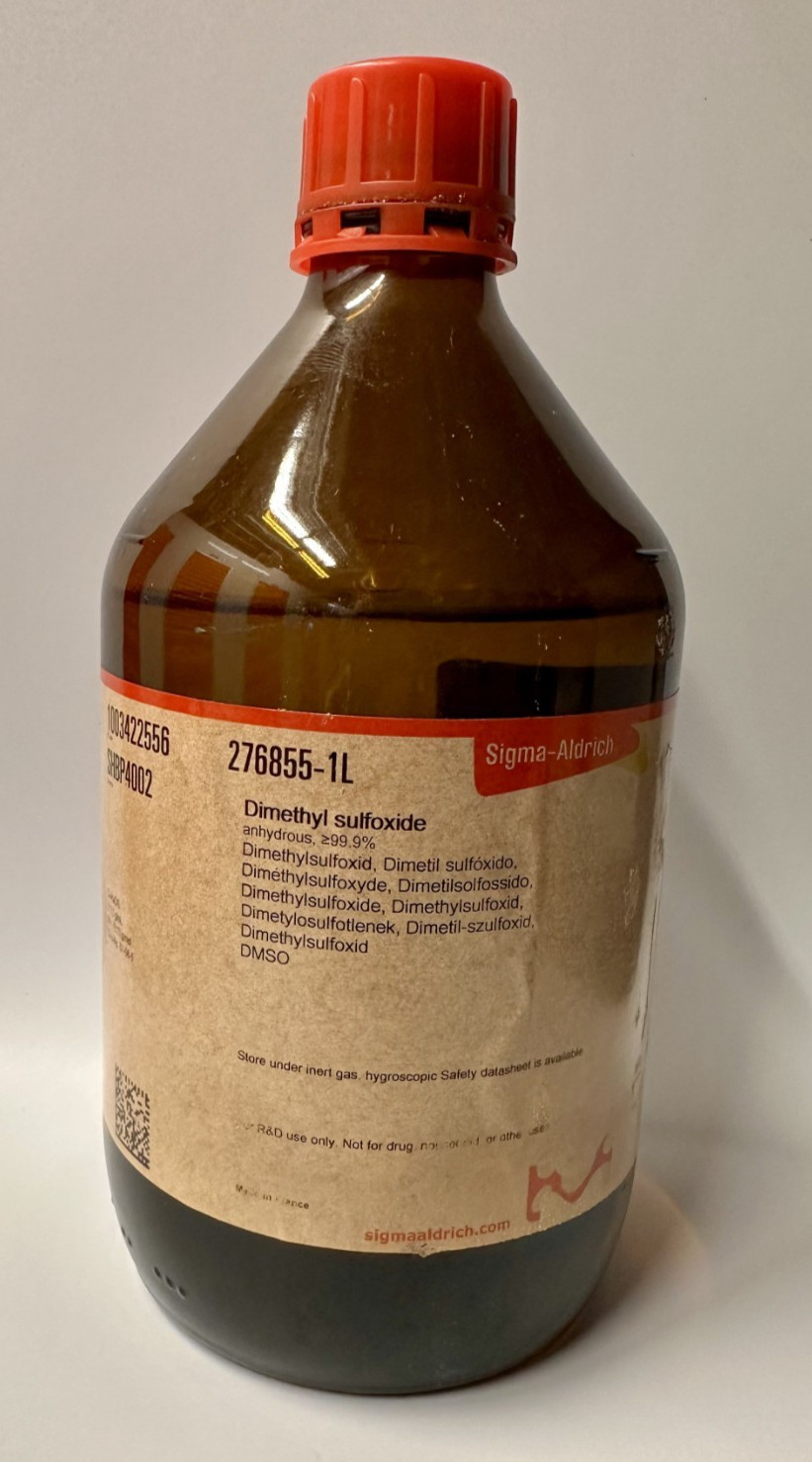 Sigma Aldrich DMSO ≥99.9% 1L 276855-1L SHBP4002 CAS 67-68-5 Lab Grade