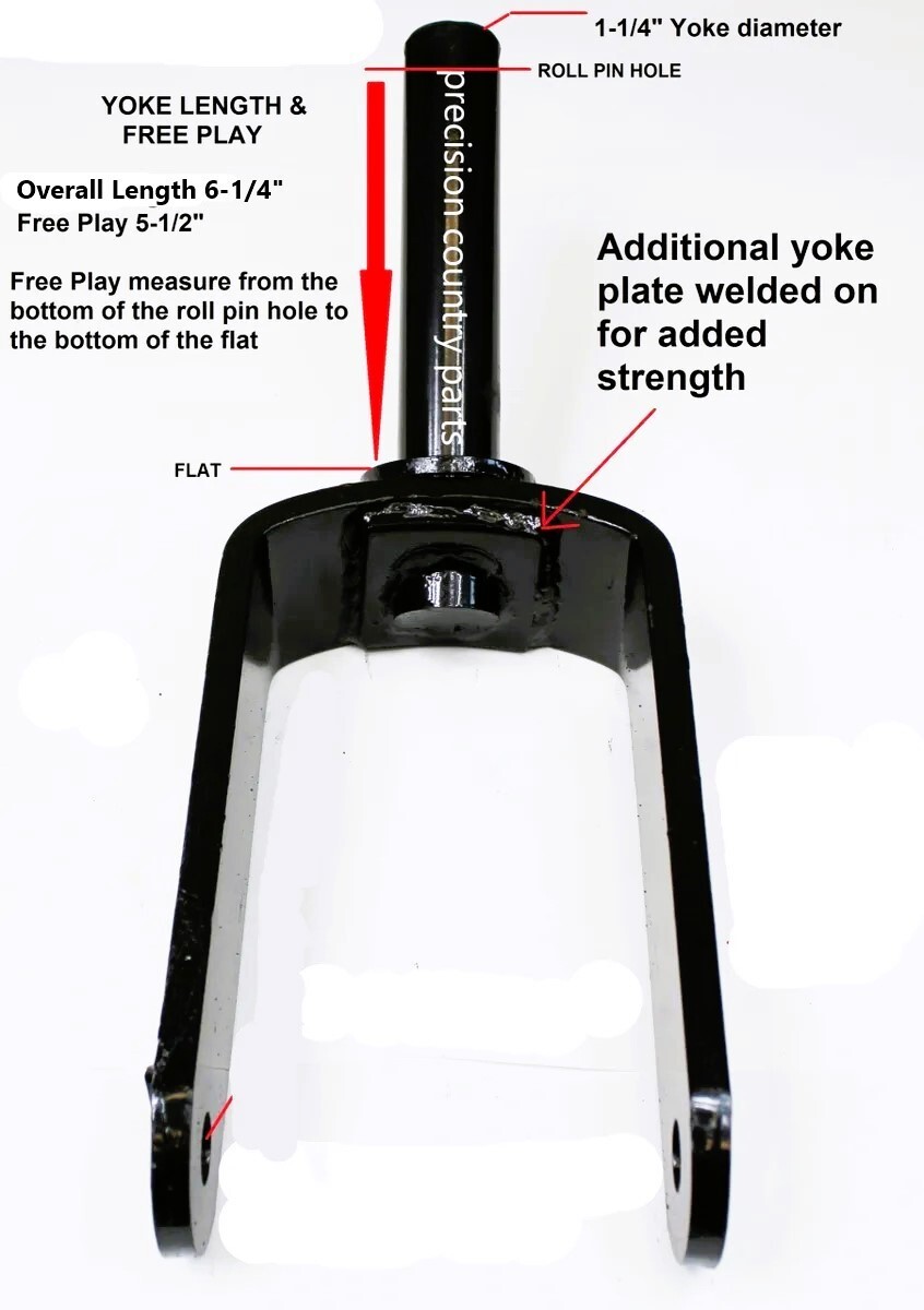 Fully Greased 15″ Laminated Tire Tail Wheel 1-1/4″ Yoke Shaft w/needle bearing