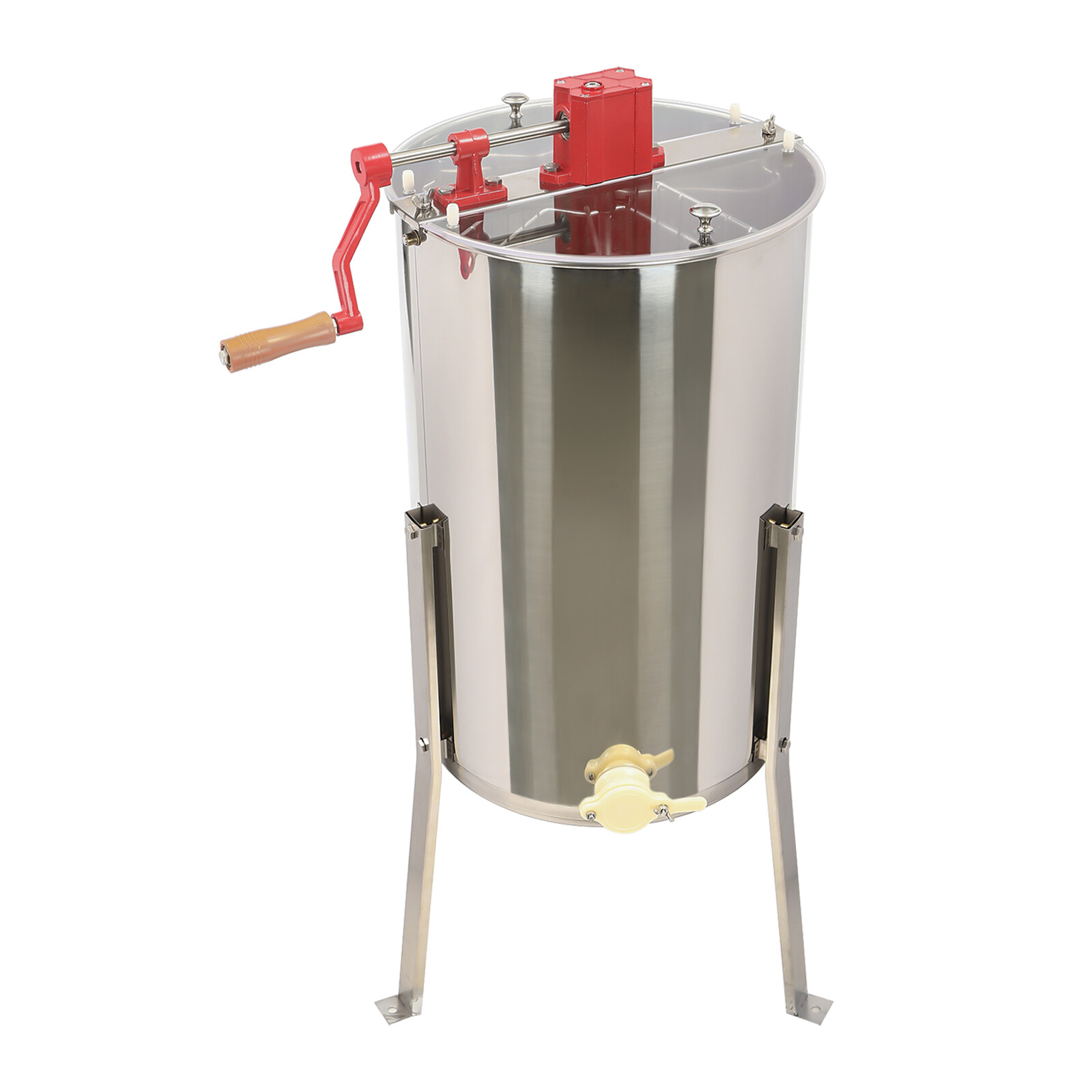 Manual 3 Frame Honey Extractor, Stainless Steel Manual Beekeeping Extraction