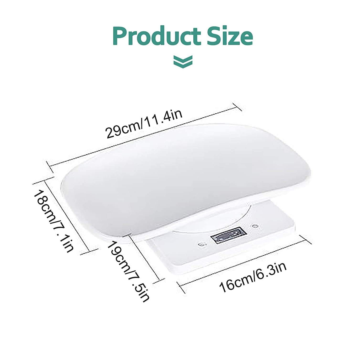 Digital Pet Scale LCD Electronic Small Animals Weighing Scale, Kitchen Food S…