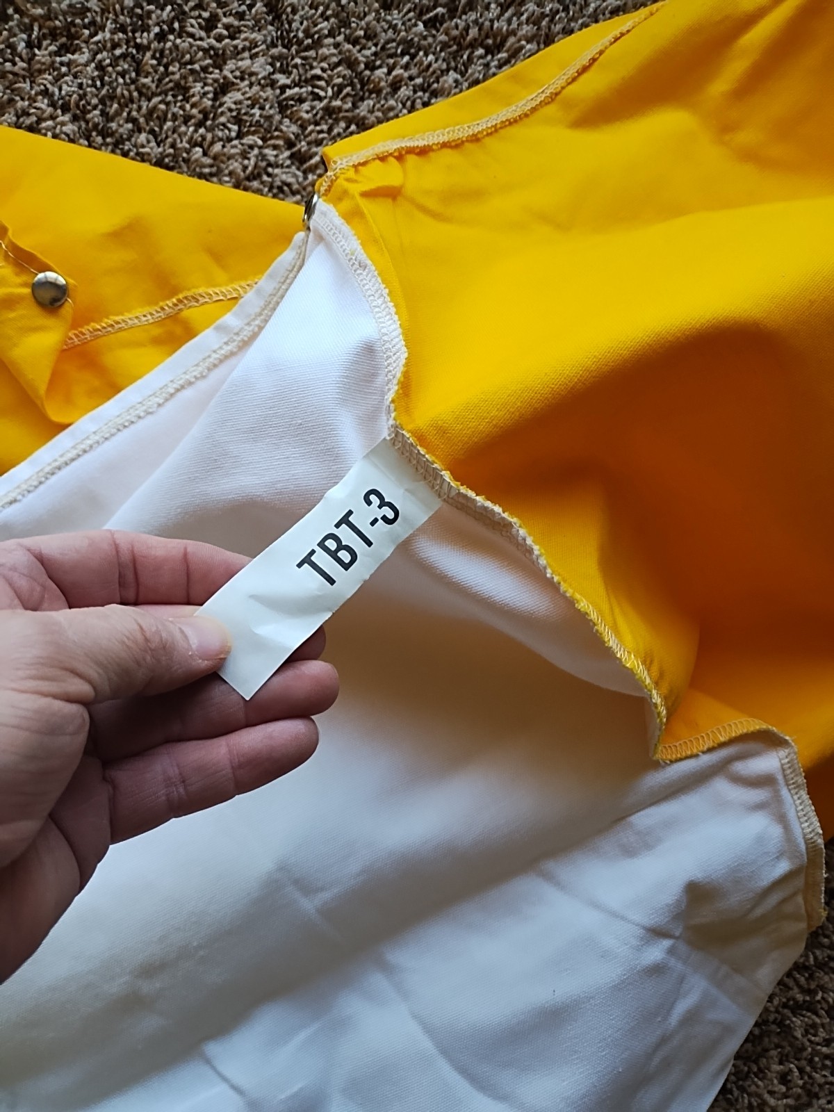 3-Bow Tractor Canopy Replacement Cover 40″ Canvas Yellow White Buggy Top Snowco