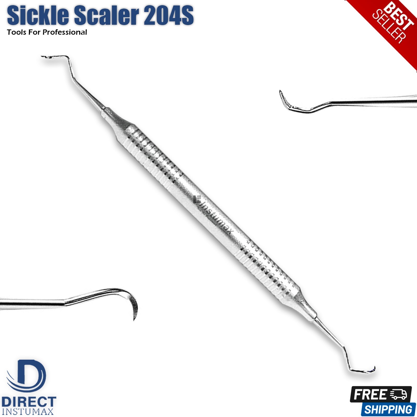 3Pcs 204S Dental Scalers – Save 20% vs Single! – Autoclavable Periodontal Tool