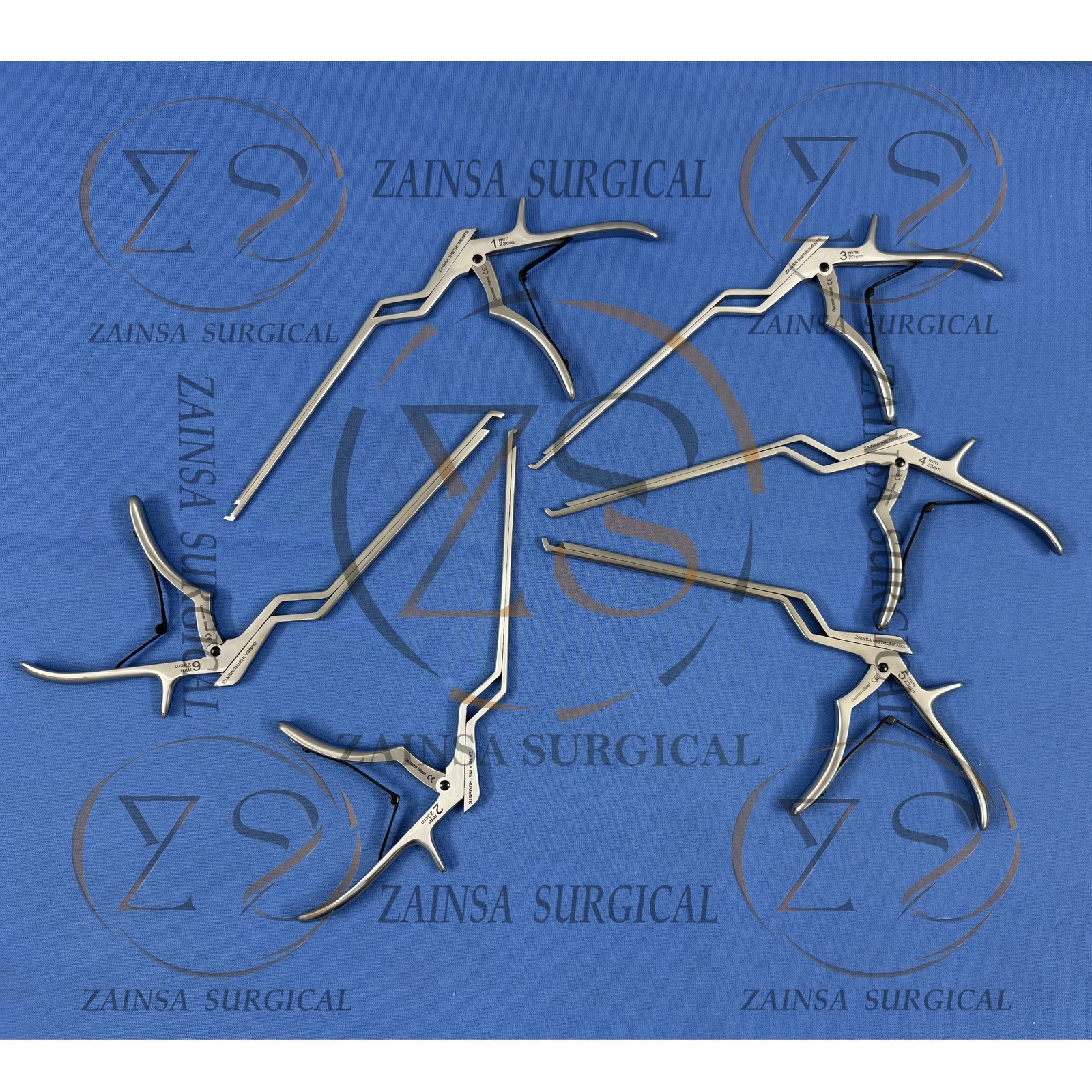 Spine Rongeur Set Of 6 PCs Kerrison Bayonet Bone German Orthopedic Rongeur