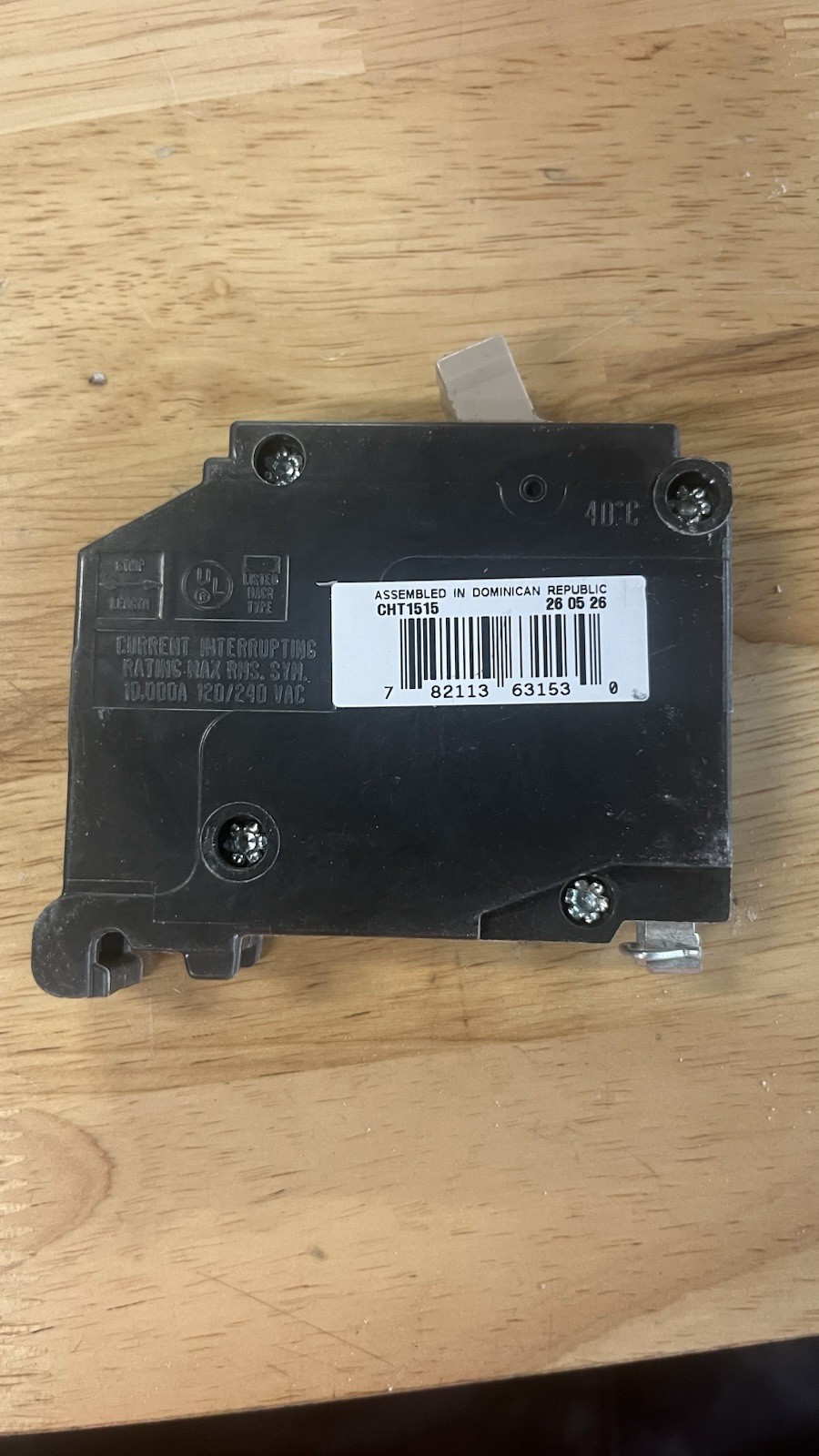 Cutler Hammer CHNT1515, 15A 120/240V TYPE CHT Circuit Breaker 🔥 Fast Shipping