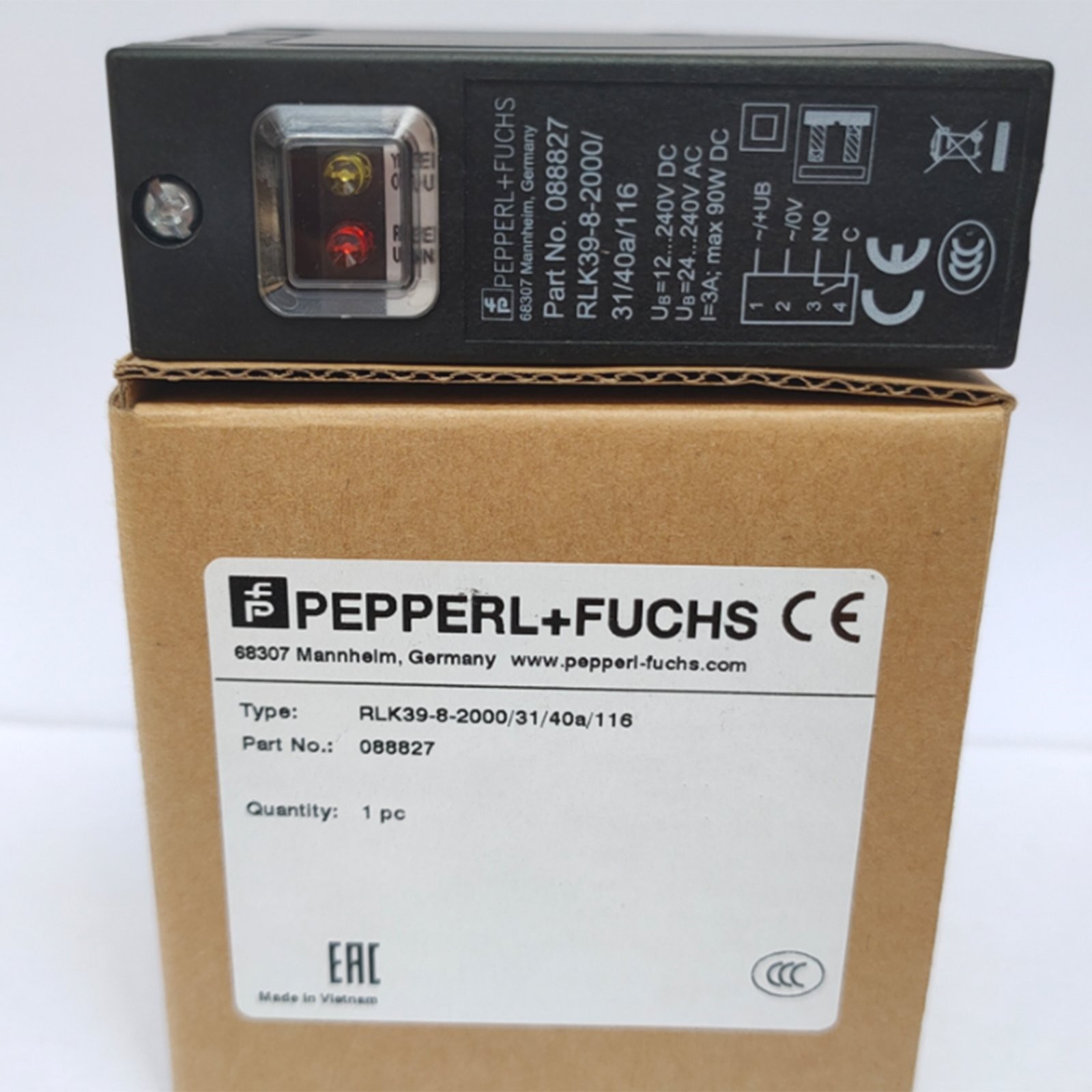 New Pepperl+Fuchs RLK39-8-2000/31/40a/116 Photoelectric Switch