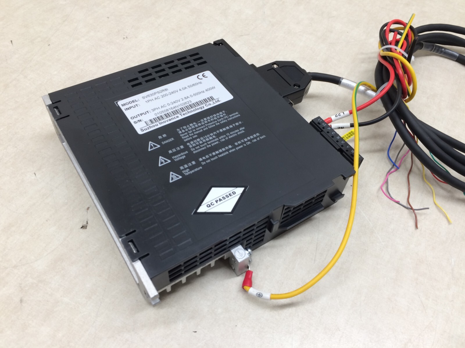 Inovance MS1H1-40B30CB AC Servo Motor w/ Stonker STF60-10 Gear Reducer