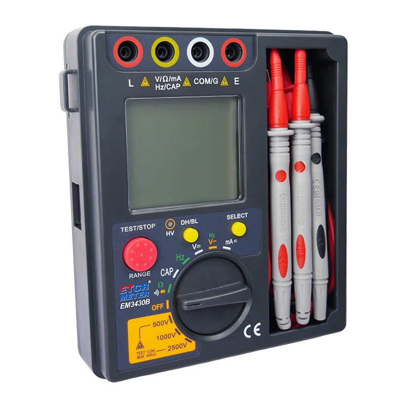 EM3430B High Voltage Insulation Resistance Multimeter 0.5MΩ~40GΩ New