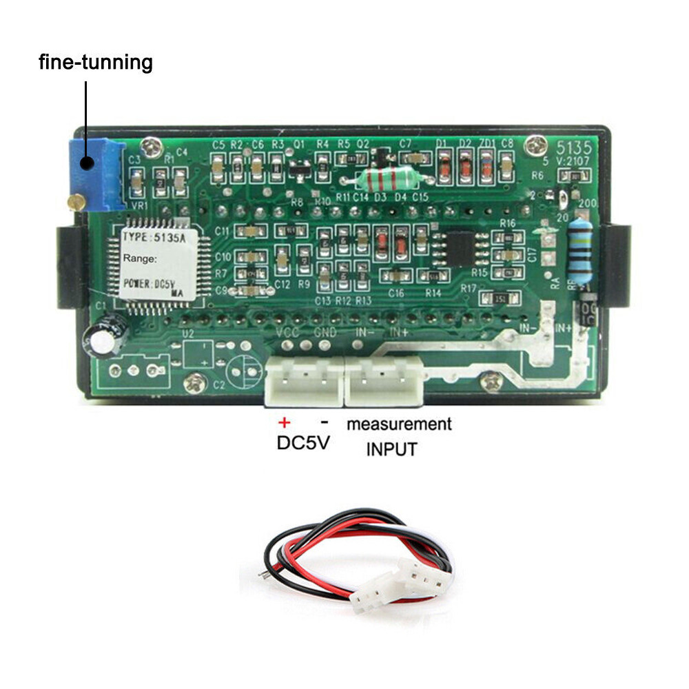 DC 1000V Red LED Digital Volt Voltmeter Panel Digit Voltage Meter 0-1000V DC