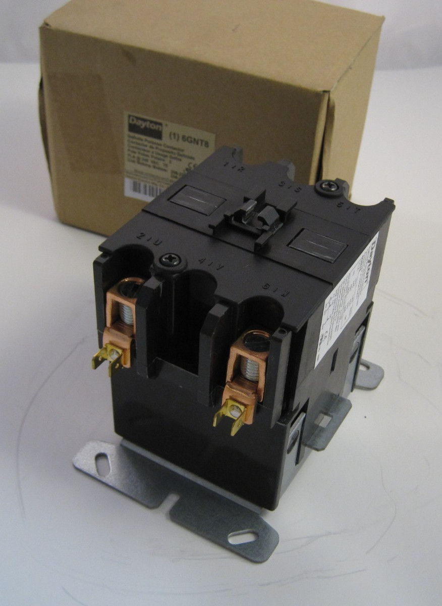 DAYTON 2 Pole 75A 208-240 Volt Coil Definite Purpose Contactor (2NO) – 75FLA –