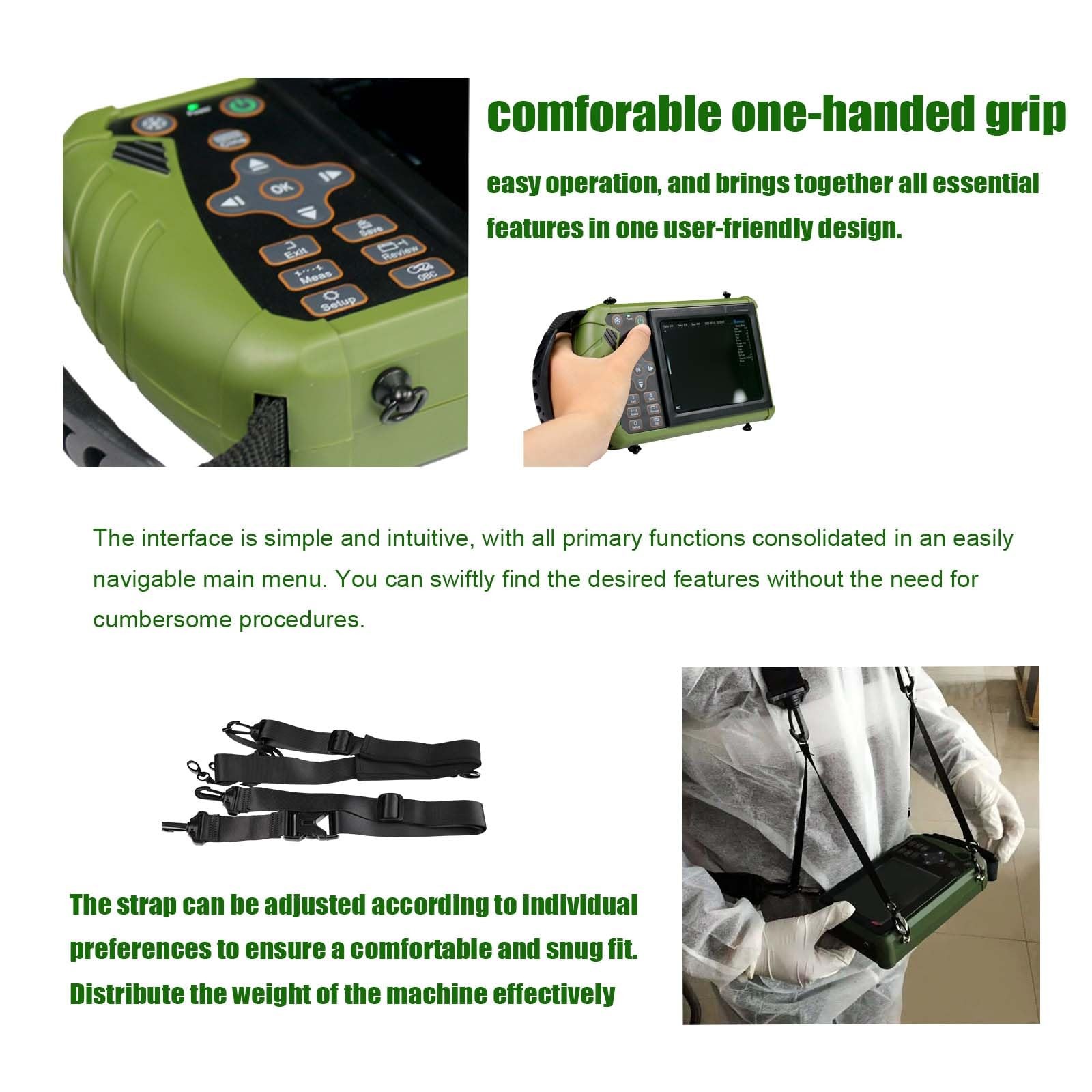 Portable Veterinary Ultrasound Machine 3.5MHz Probe Handheld Scanner DAWEI Sheep