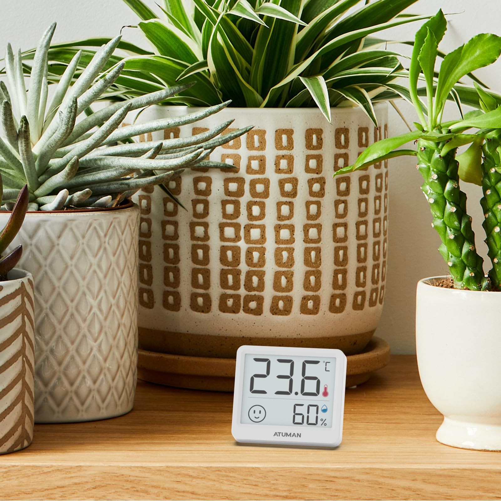ATuMan Mini Digital Hygrometer Indoor Thermometer with Temperature and 2.5in