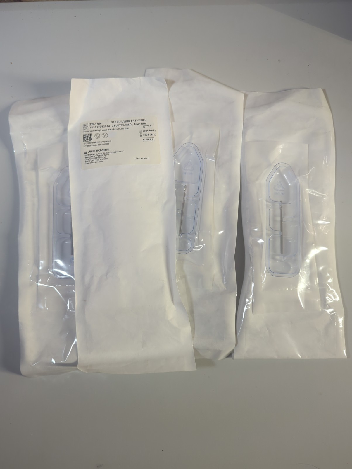 MICROAIRE SST Bur, # ZB-149 (4 Pack) Good Till 8/12/2028