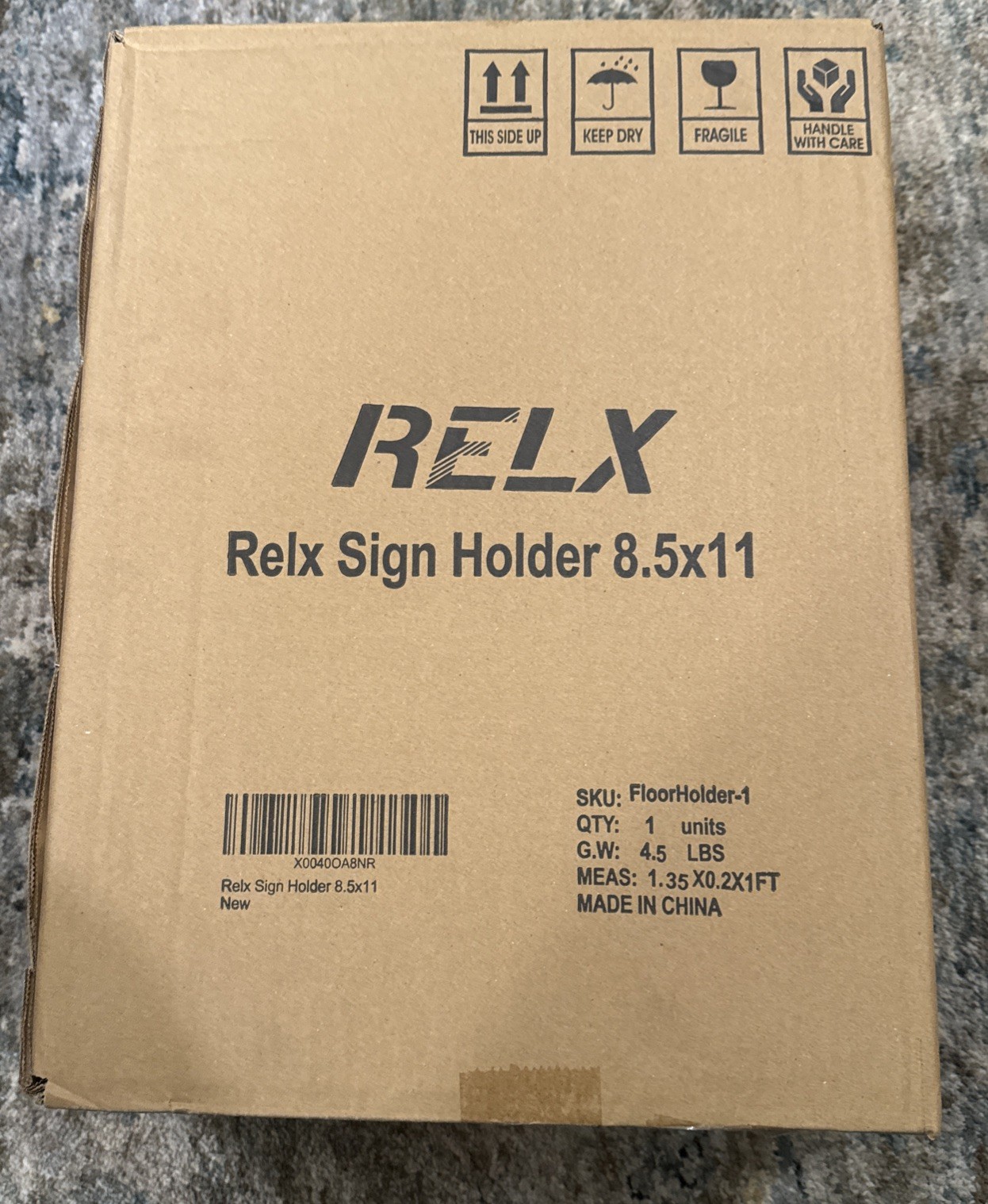 New Relx Sign Holder Stand 8.5×11 inch Adjustable Floor Standing Sign Holder