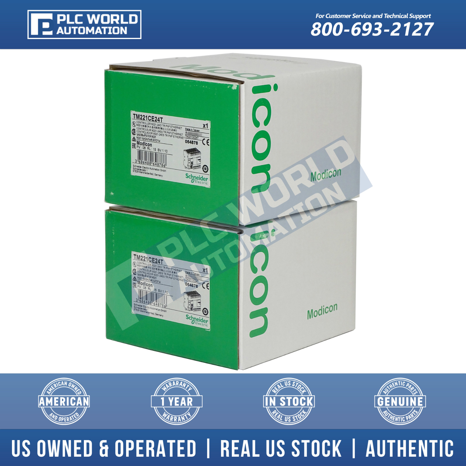 2022/23 Brand New Schneider Electric TM221CE24T Modicon M221 Controller, 24 I/O