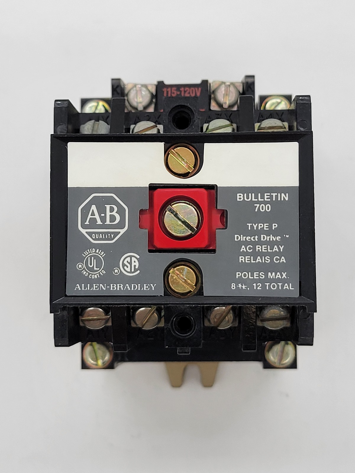 Allen-Bradley 700-P400A1 Control Relay 10A 600V 115/110V Coil Series A Type P