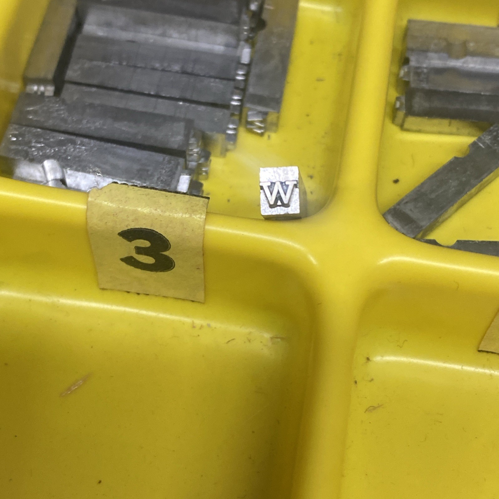 Warner Rubber Stamping Matrices 14S Large Lot 3.75 Lbs Lower Case