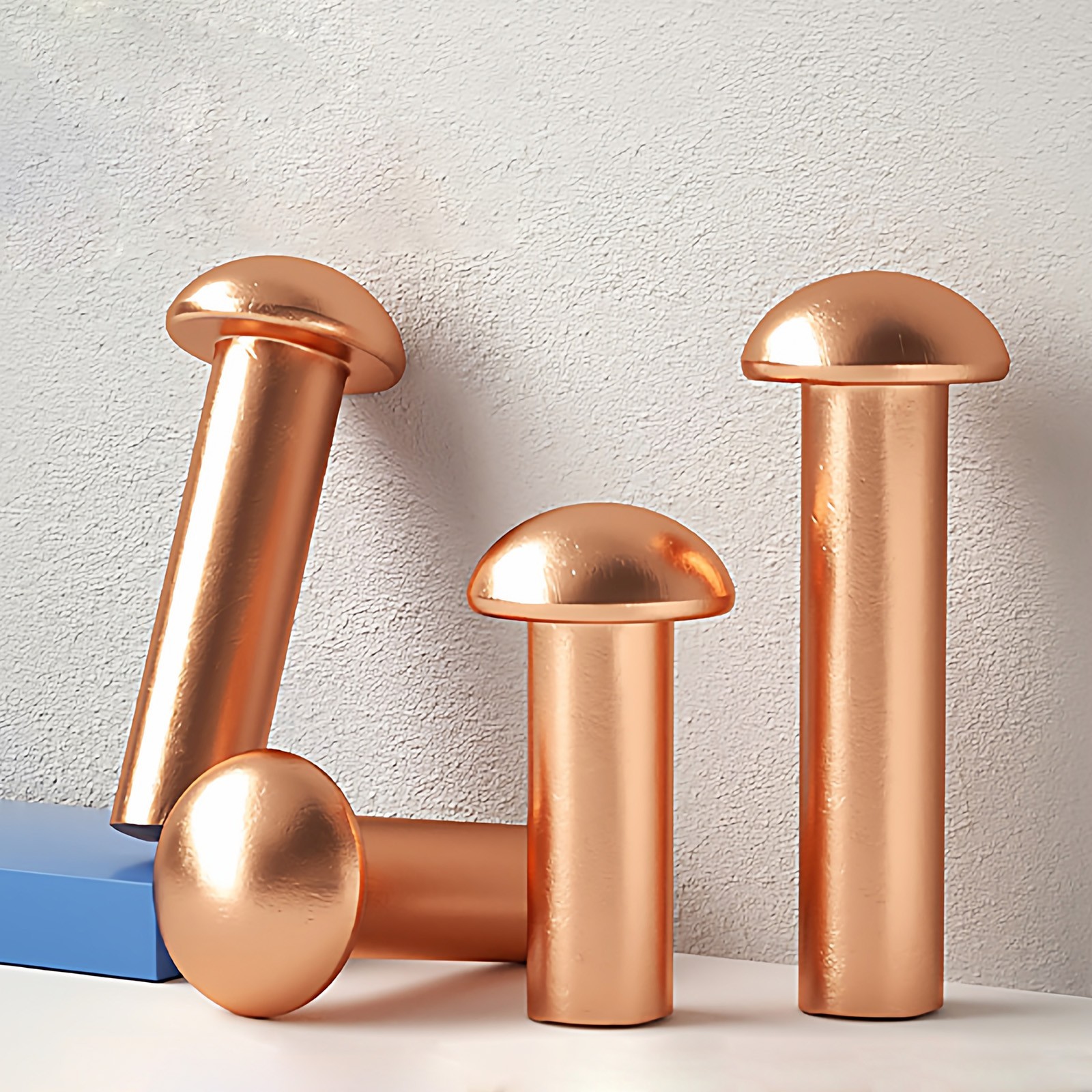Solid Copper Round Head Rivets DIN 660 Dome Pan Rivets M1.5 M2 M2.5 M3 M4 M5-M8