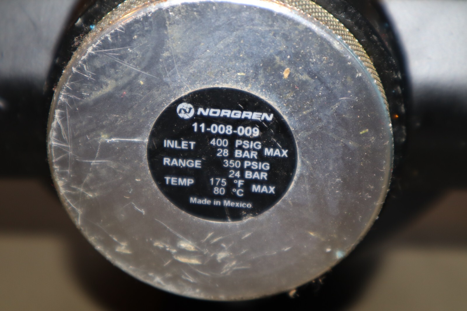 MAC 3 Way Spool Valve 250B-11-111CA & Norgren 11-008-009 Air Pressure Regulator