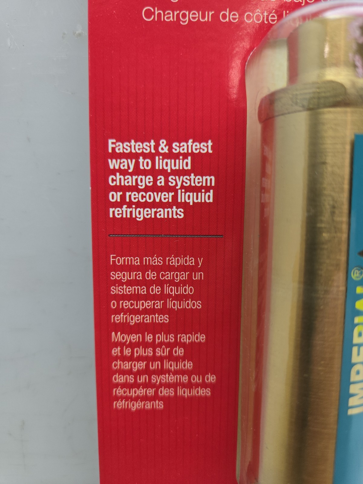 Imperial 535-C Kwik Charge Liquid Low Side Charger 1/4″ M/F Sae 3KU66 New