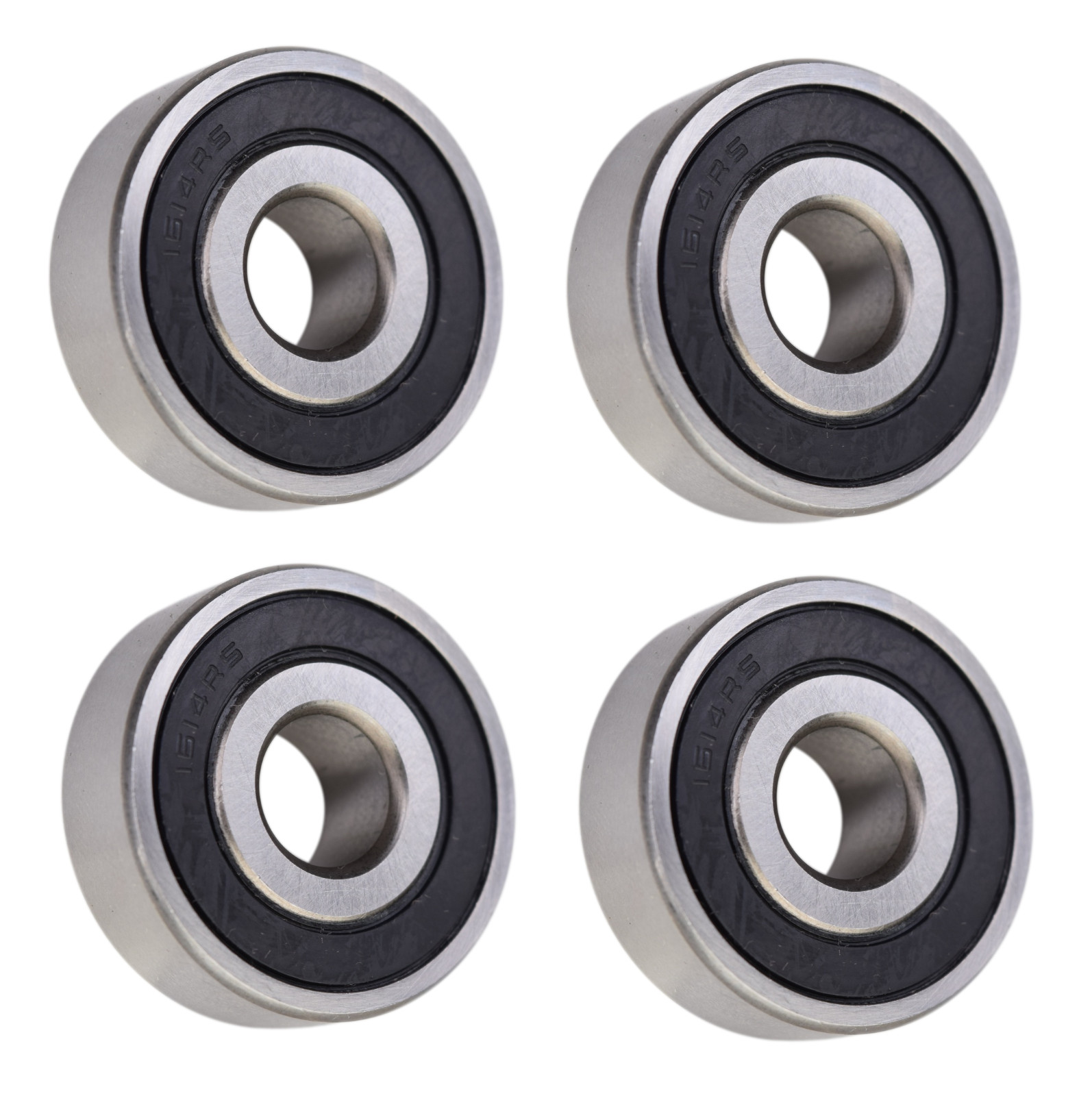(4 Each) 1614-2RS Sealed Radial Ball Bearing 3/8 ID X 1-1/8 OD X 3/8 Wide