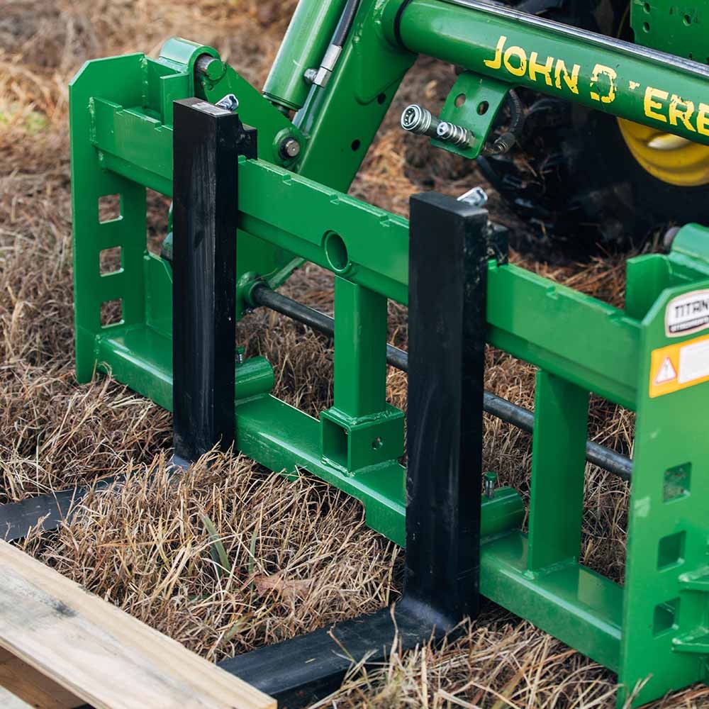 Titan Attachments Hook and Pin Pallet Fork Frame with 36″ Fork Blades