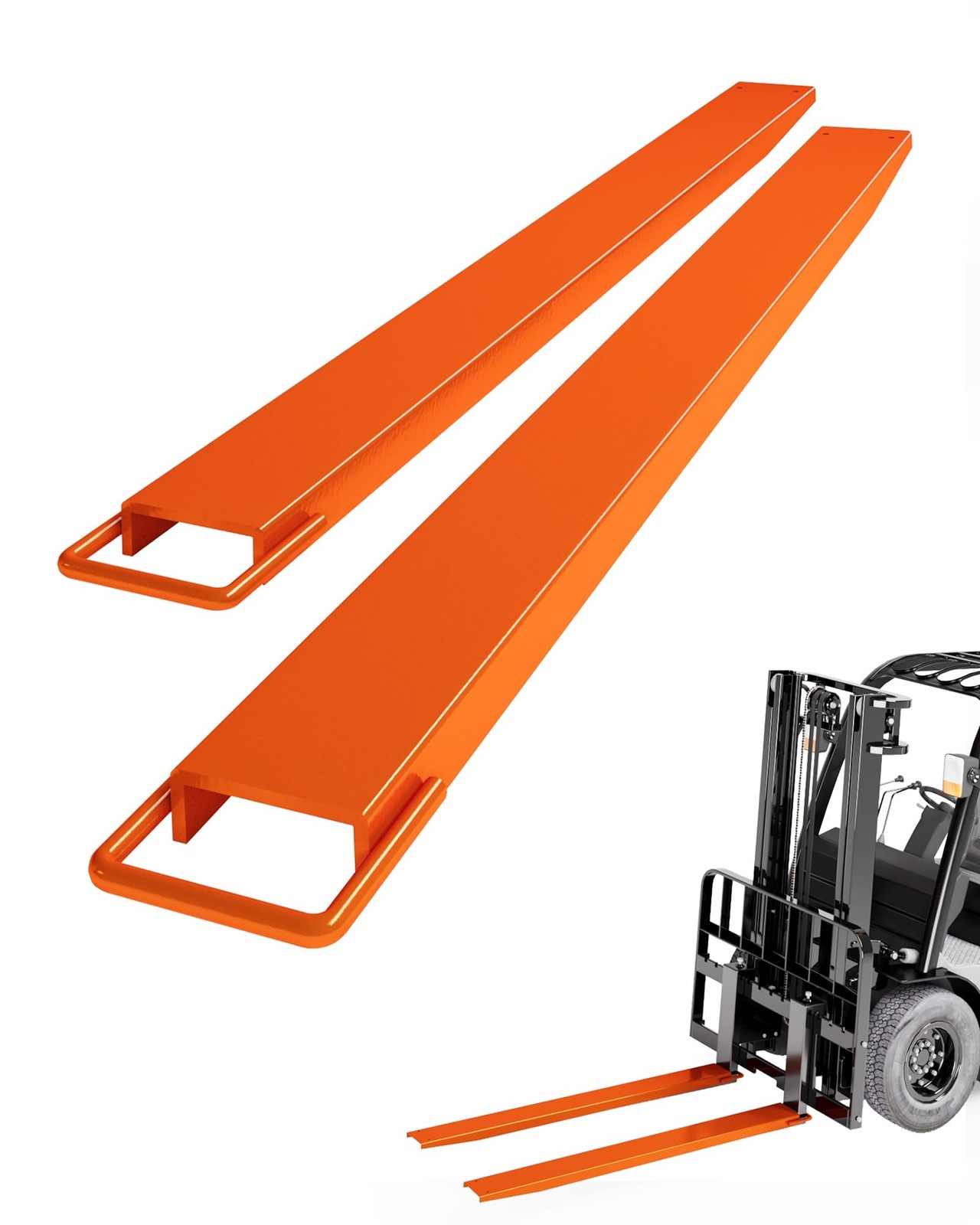 84″ Heavy Duty Steel Forklift Fork Extensions 4600LBS 4.5″ Width 1 Pair