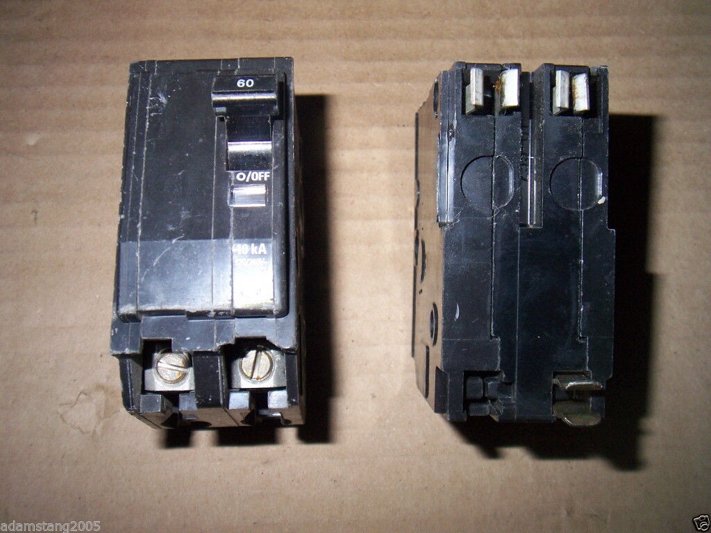 SQUARE D QO QO260 2 POLE 120/240V 60 AMP CIRCUIT BREAKER YELLOW SNAP IN AK
