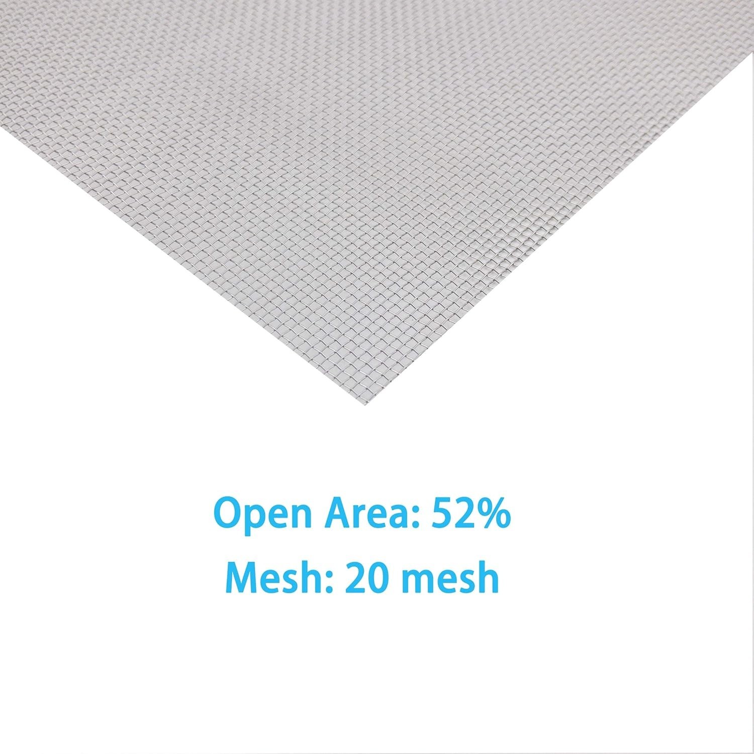 4 Pack – 304 Stainless Steel Woven Wire Mesh Screen, Air Vent Mesh, 11.8“ X 8…
