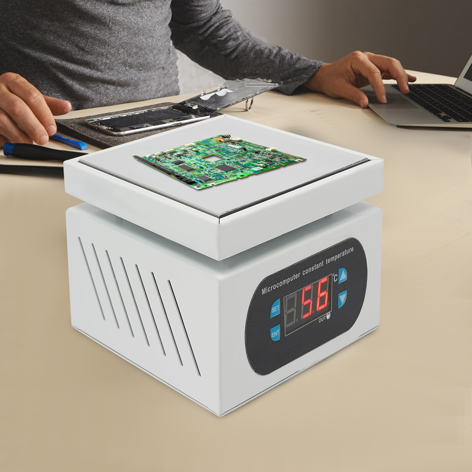 Electronic Hot Plate Preheating Station PCB SMD Soldering Hot Plate 100mm*100mm