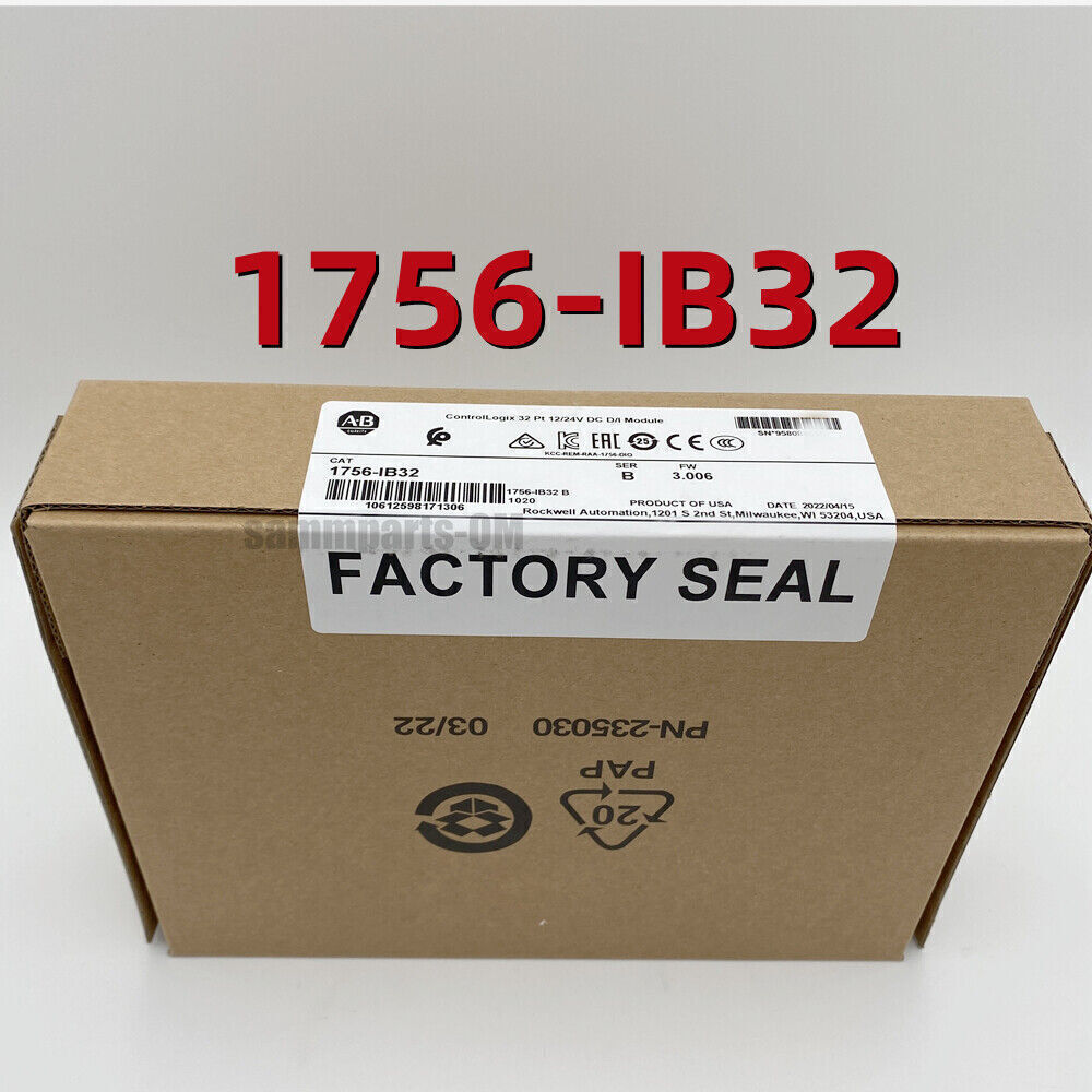 Allen-Bradley 1756-IB32 /B CONTROLOGIX 32 PT DC INPUT MODULE 2022 NEW 1756IB32