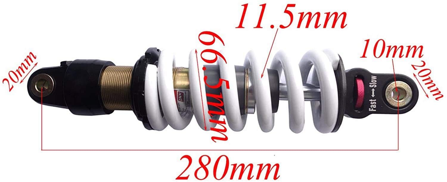 280mm 11″ Shock Absorber Rear 850lbs Pit Dirt Bikes 110-150cc TTR110 TTR90