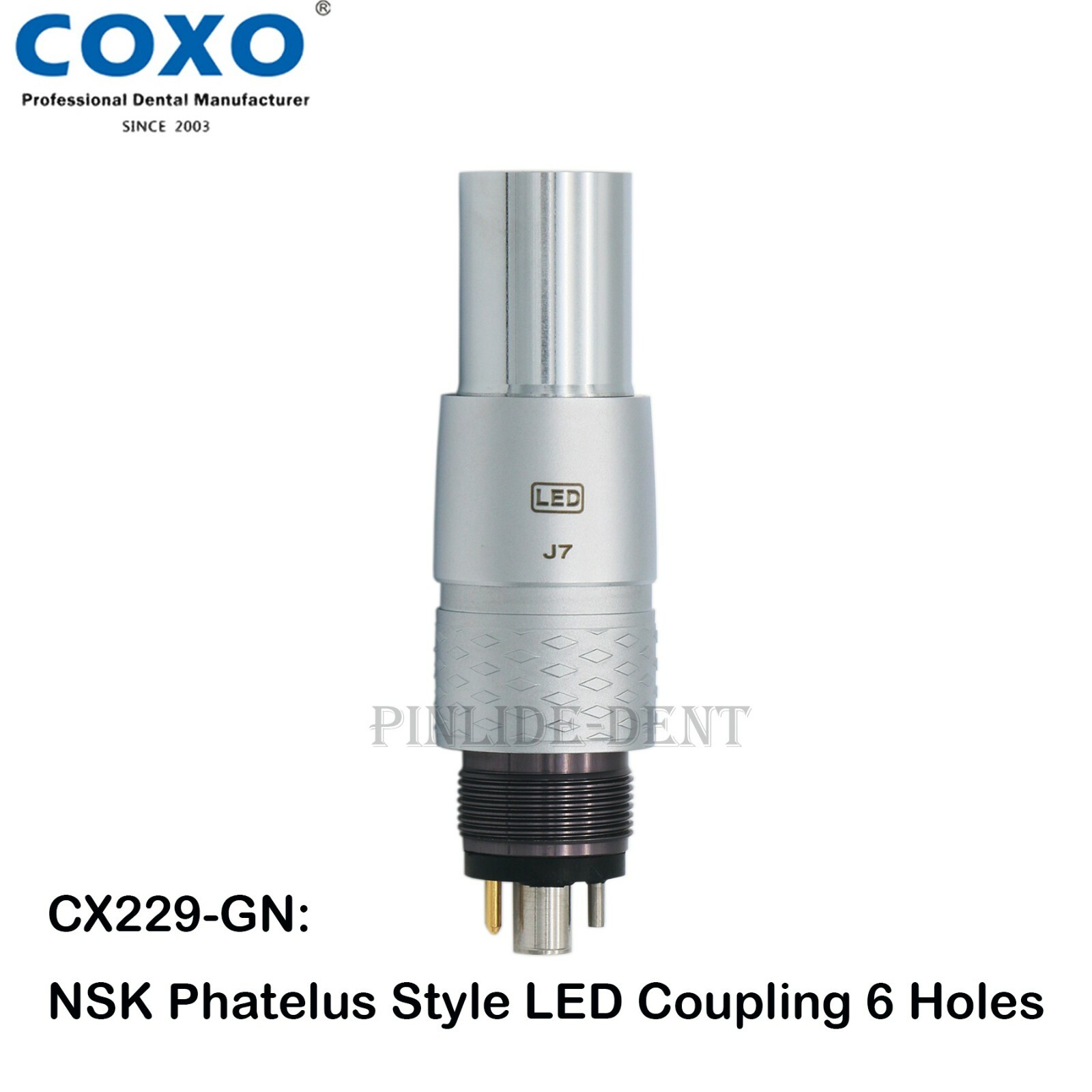 COXO Dental Fiber Optic High Speed Handpiece LED Fit Kavo NSK LED Coupling 6Hole